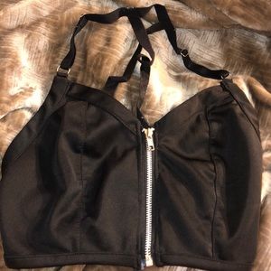 Urban Outfitters Front Zip crop top